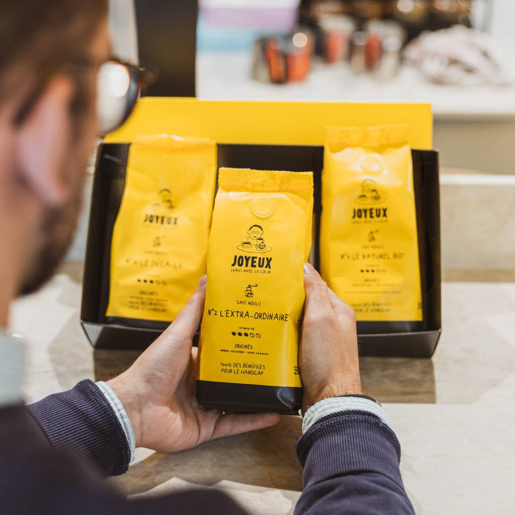 Coffret dégustation de café moulu - 3x250G - Ambiance