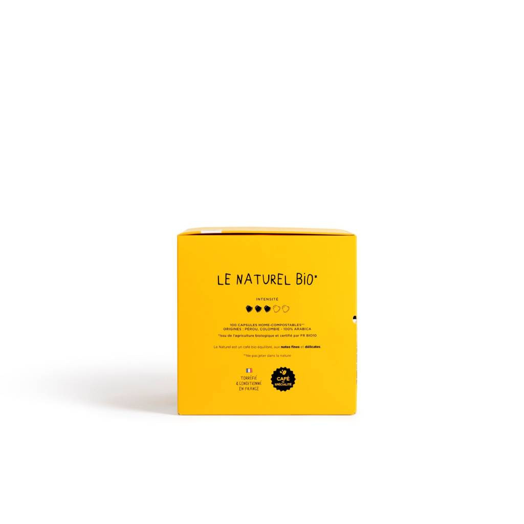 Boite x100 Capsules Le Naturel BIO_Gauche