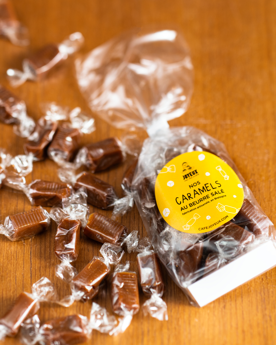Sachets de caramels bretons - cadeaux d'entreprise Café Joyeux