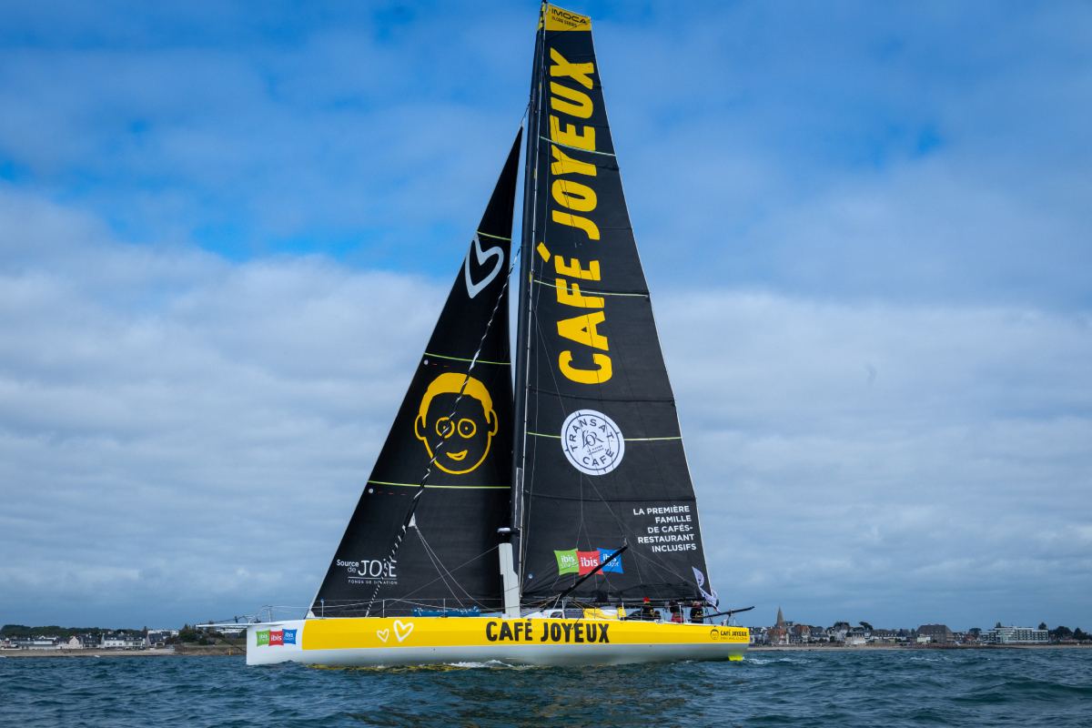 Bateau Café Joyeux départ Vendée Globe 2028