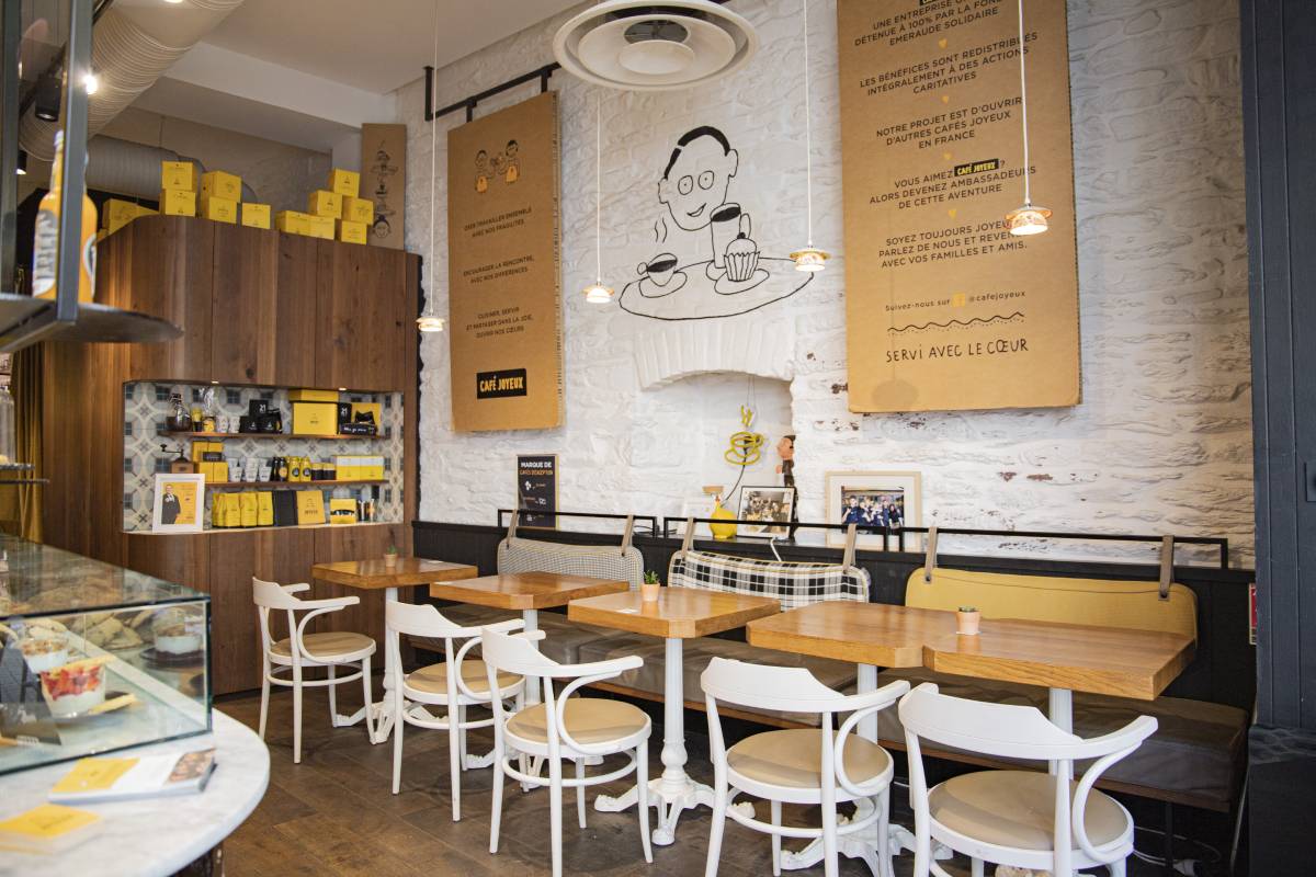 Café Joyeux Rennes - Intérieur
