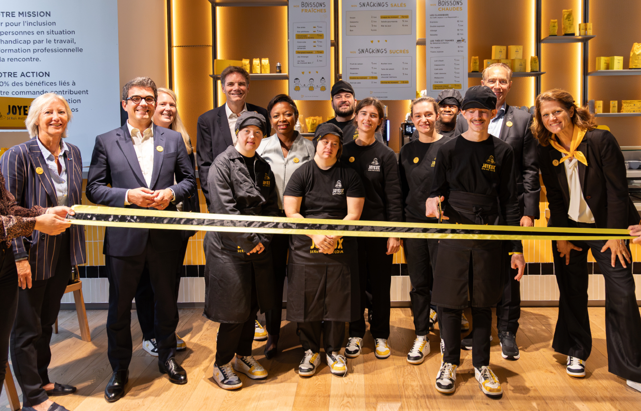 Inauguration du Café Joyeux Inside au sein d'AXA Matignon