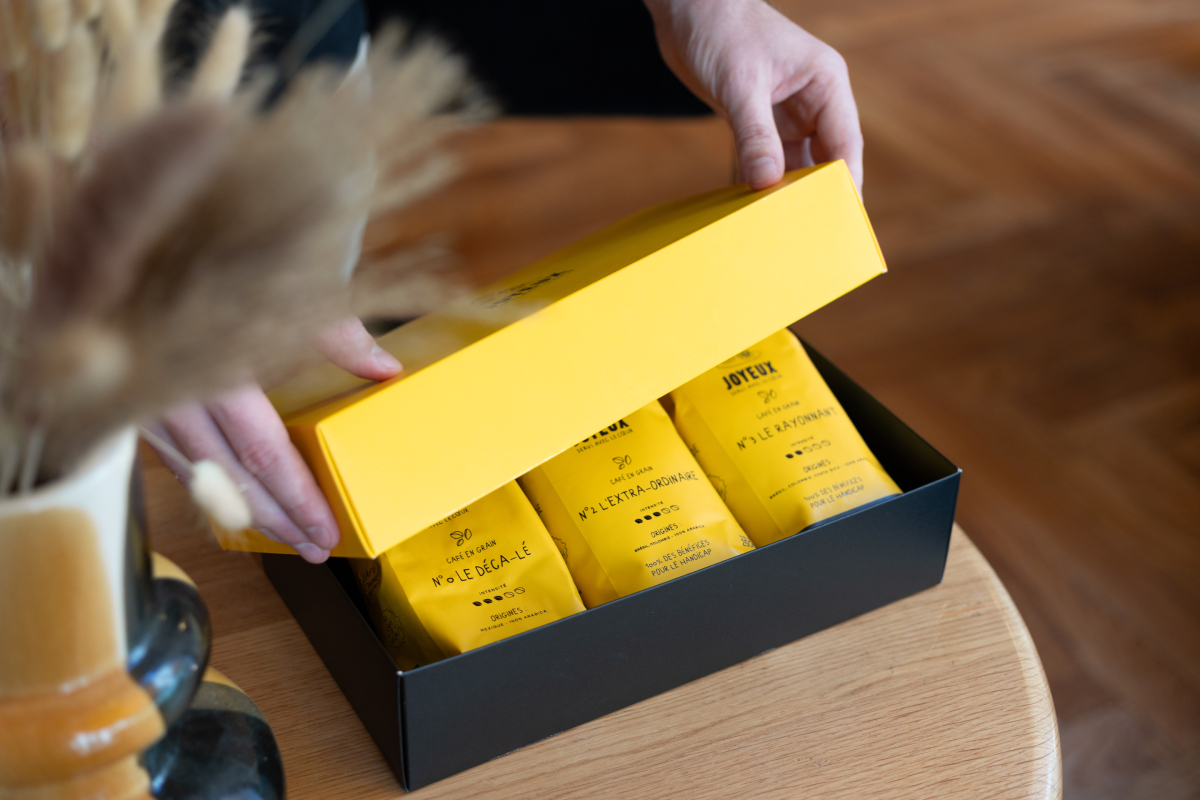 Coffrets cadeaux d'entreprise Café Joyeux