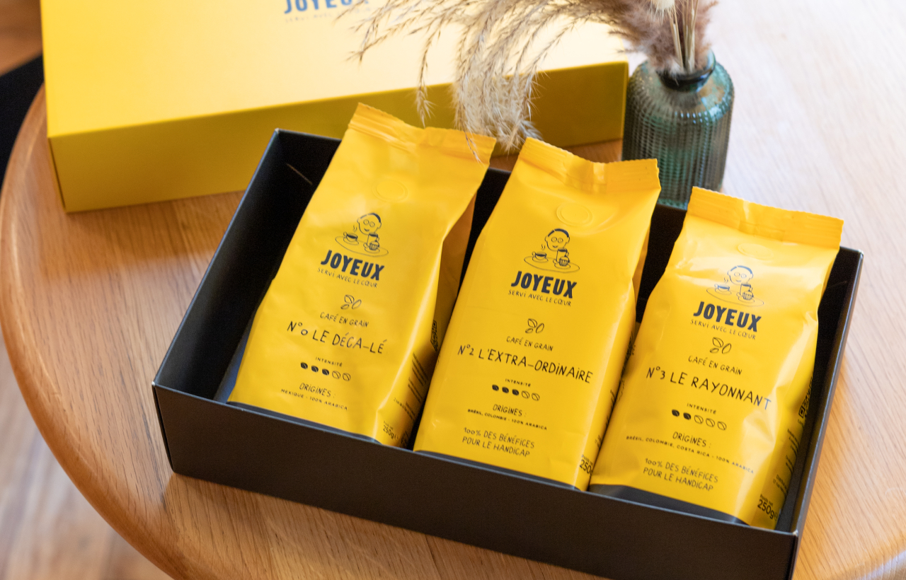 Café en capsules Café Joyeux : du café de spécialité 100% solidaire pour l'inclusion professionnelle des personnes en situation de handicap